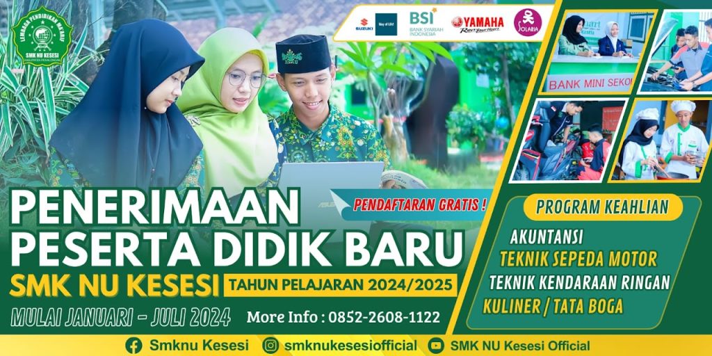 PPDB SMK NU KESESI 2024/2025